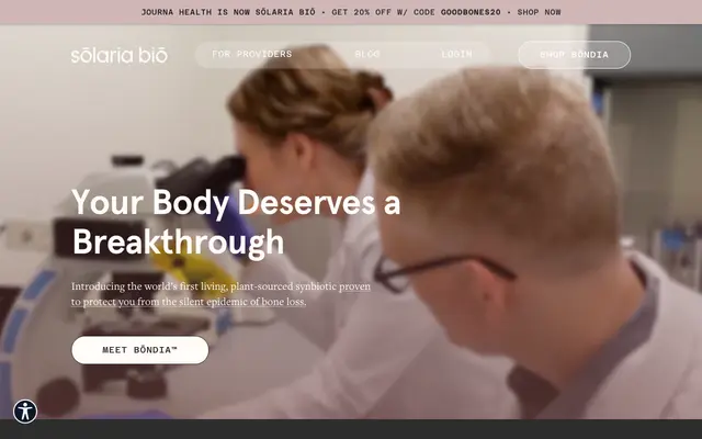 Solaria Bio (formerly Journa Health) screenshot