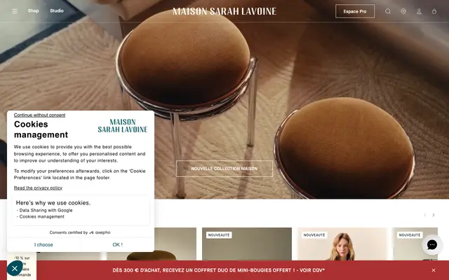 Maison Sarah Lavoine screenshot